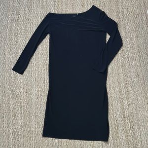NormaKamali. Long Sleeve Drop Shoulder Dress.